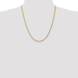 14k 3.0mm Diamond-cut Rope Chain