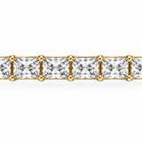 Yellow Gold Straight Row Diamond Band
