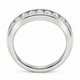 White Gold Channel Set Diamond Band