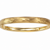 Estate 14k Yellow Gold Children's Bangle Bracelet
