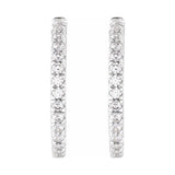 Lab-Grown Diamond Hoop Earrings