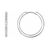 Lab-Grown Diamond Hoop Earrings