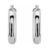 Tube Hoop Earrings