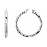 Tube Hoop Earrings