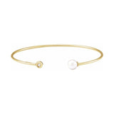 Accented Pearl Cuff Bracelet