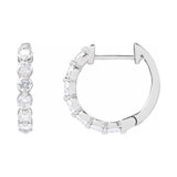 Lab-Grown Diamond Hoop Earrings