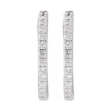 Lab-Grown Diamond Hoop Earrings