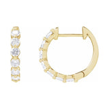 Lab-Grown Diamond Hoop Earrings