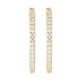 Lab-Grown Diamond Hoop Earrings