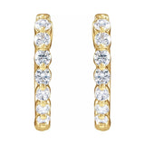 Lab-Grown Diamond Hoop Earrings