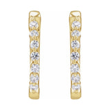 Lab-Grown Diamond Hoop Earrings