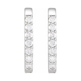 Accented Elongated Hoop Earring
