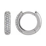 Lab-Grown Diamond Hoop Earrings