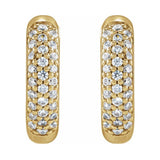 Lab-Grown Diamond Hoop Earrings