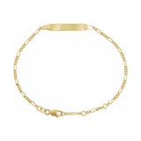 Adjustable Identification Figaro Bracelet