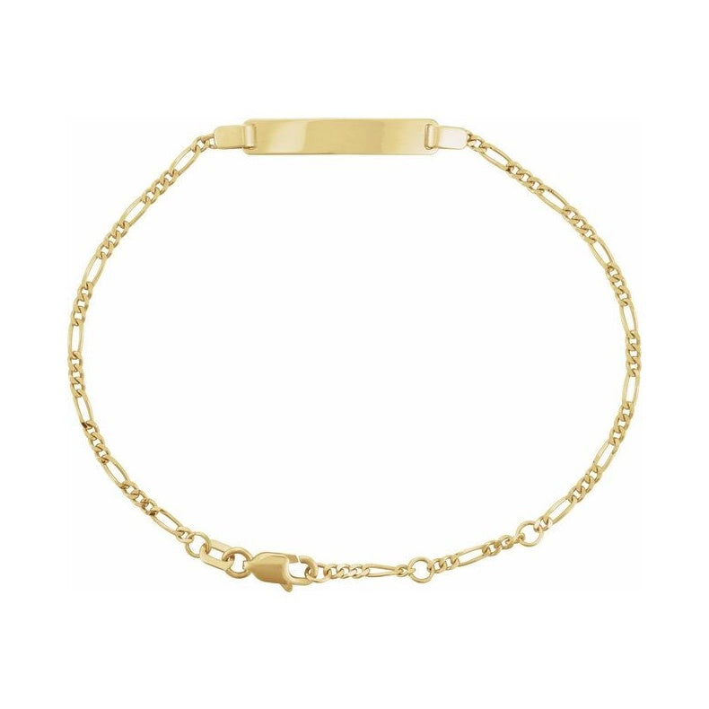 Adjustable Identification Figaro Bracelet