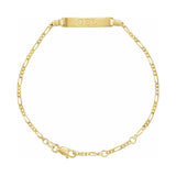 Adjustable Identification Figaro Bracelet