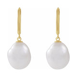 Pearl Hoop Earrings