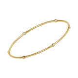 Bezel-Set Bangle Bracelet
