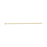 Bezel-Set Solitaire Curb Link Bracelet