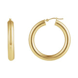 Tube Hoop Earrings