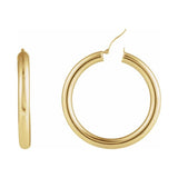 Tube Hoop Earrings