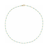 2 mm Enamel Bead Adjustable Chain