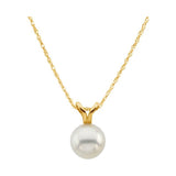 Solitaire Pearl Necklace