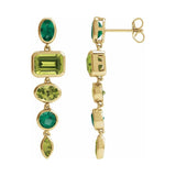 Multi-Stone Dangle Earrings