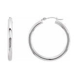Tube Hoop Earrings