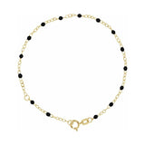 2 mm Enamel Bead Adjustable Chain