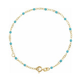 2 mm Enamel Bead Adjustable Chain