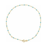 2 mm Enamel Bead Adjustable Chain
