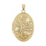 Embossed Oval Locket