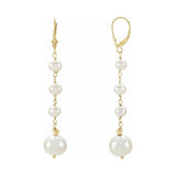 Graduated Pearl Earrings