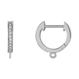 Accented Click-In Hoop Earring Top