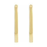 Elongated Hoop Earrings