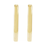 Elongated Hoop Earrings