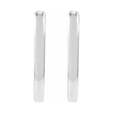 Elongated Hoop Earrings