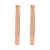 Elongated Hoop Earrings