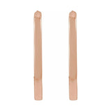 Elongated Hoop Earrings