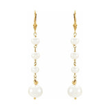 Graduated Pearl Earrings