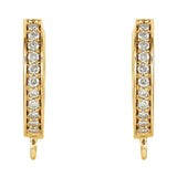Accented Click-In Hoop Earring Top