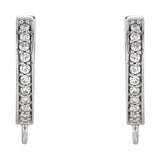 Accented Click-In Hoop Earring Top