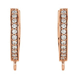 Accented Click-In Hoop Earring Top
