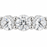 Straight Row Diamond Band