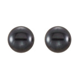 Button Pearl Stud Earrings