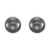 Button Pearl Stud Earrings
