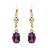 Oval 4-Prong Earrings