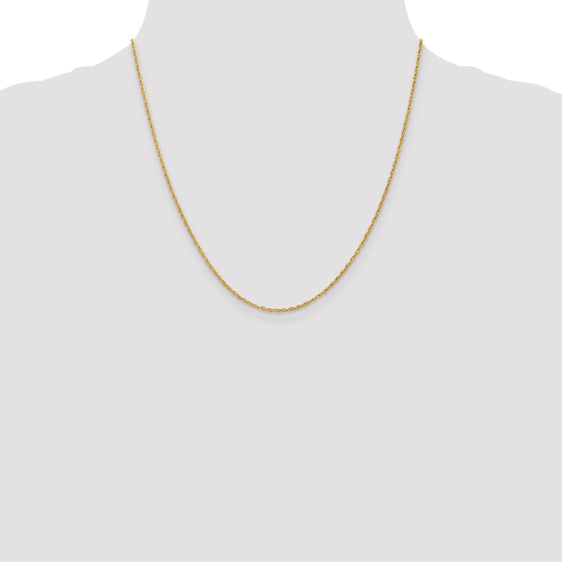 18K Leslies 1.3mm Baby Rope Chain